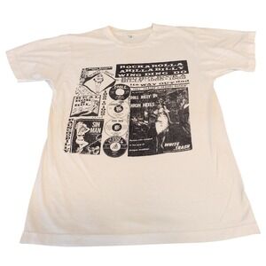 Rockarolla A Hillabilly Wing Ding Do Band T-Shirt Men Medium White Single Stitch